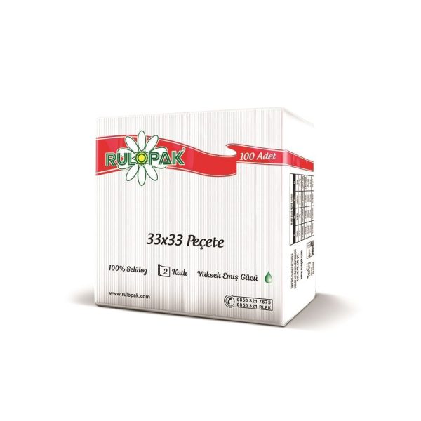 Garson Katlama Peçete 33x33 100'lü Paket 12 Adet