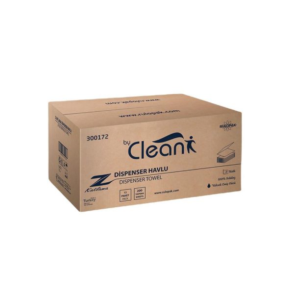 By Clean Z Katlama Havlu Kağıt 2 Katlı 200 Yaprak 12'Li Paket