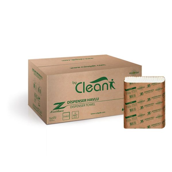 By Clean Z Katlama Havlu Kağıt 2 Katlı 150 Yaprak 12'Li Paket