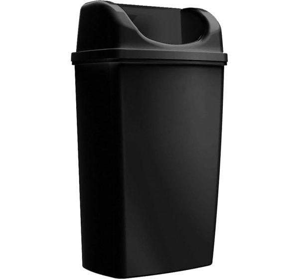 Duvara Monte Çöp Kovası 50 Litre Siyah