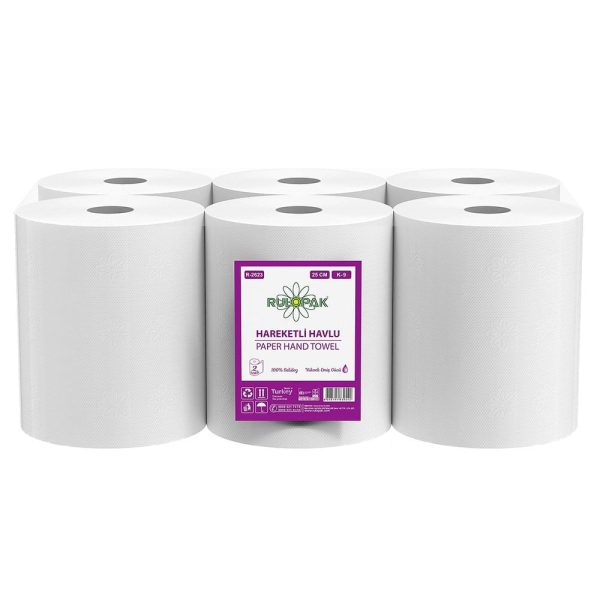 Hareketli Havlu 2 Katlı 25 Cm 125m 6'Lı Paket 9 Kg