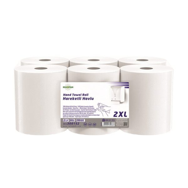 Hareketli Havlu 2XL 20,7 Cm 200 Metre 6'Lı Paket